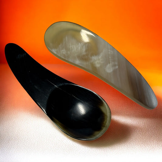Buffalo Horn Cosmetic Spoon