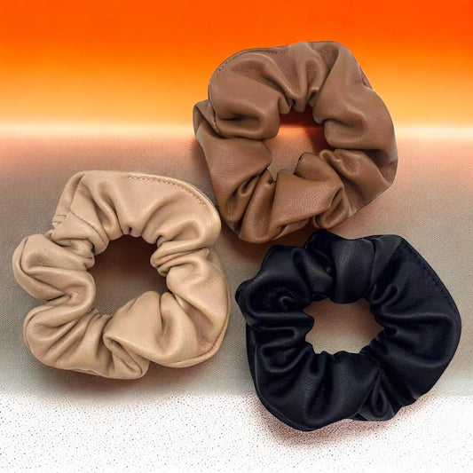 Das Natürliche Scrunchie – 100 % Lammleder