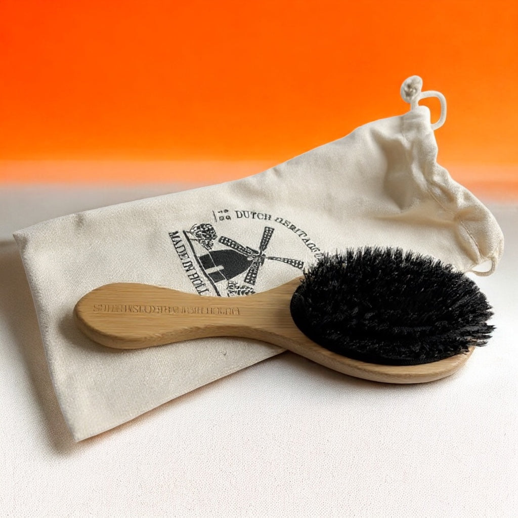 Wooden Hairbrush with 100% Boar Bristles